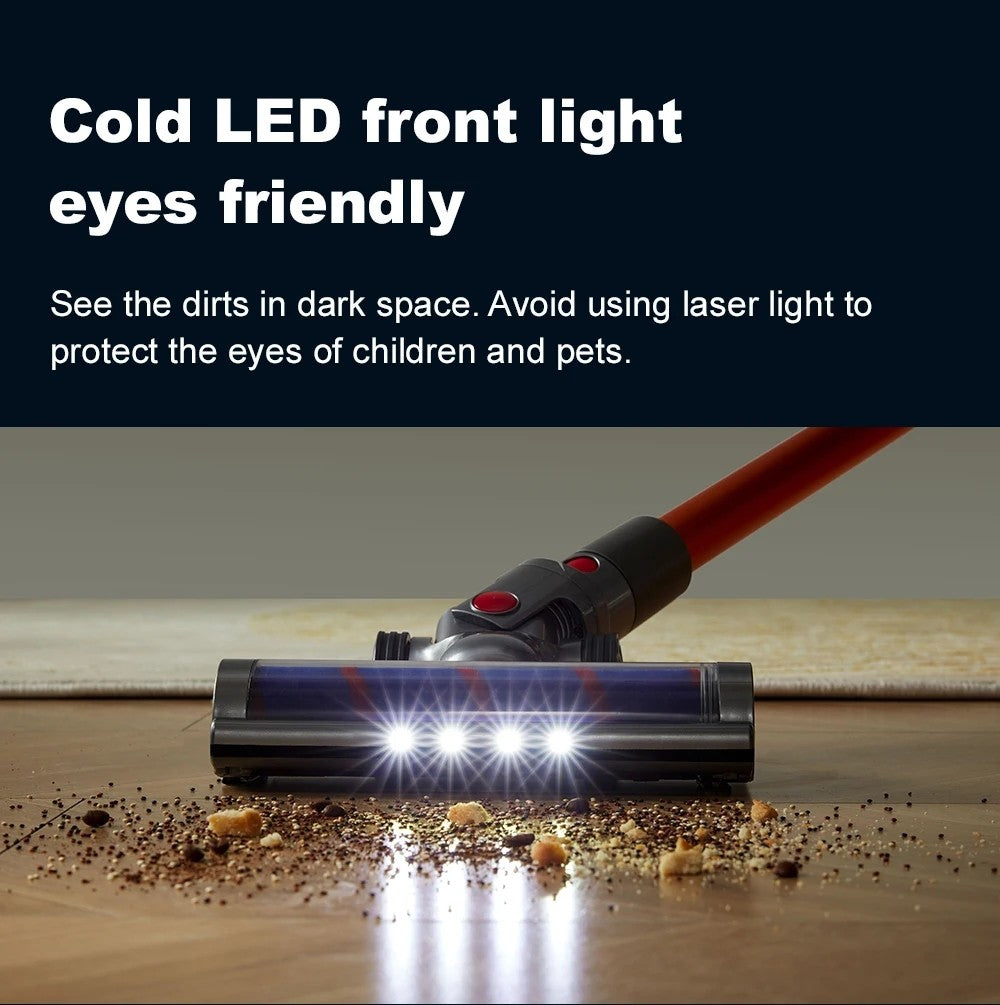 (Código de cupón: NEW888) Aspiradora de Mano Sin Cable ABIR VC205, 27000PA, Sensor Inteligente de Polvo, Pantalla Táctil LED, Control Automático de Velocidad, Eliminador Portátil de Ácaros Inalámbrico