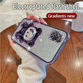 A 31 A 51 A 71 Glitter Bling Bear funda de silicona con soporte para teléfono para Samsung Galaxy A31 A51 A71 4G chica mujer soporte contraportada