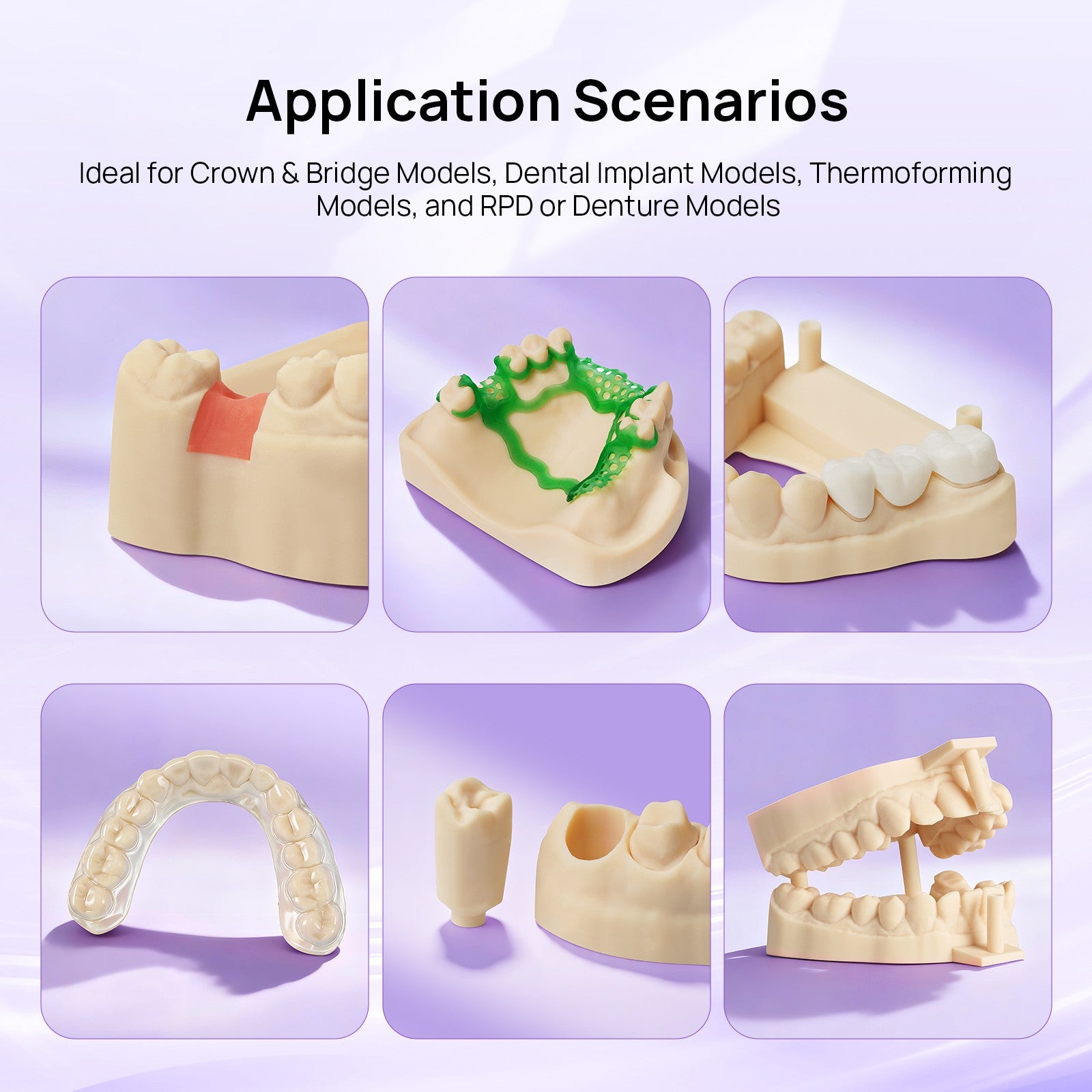 Resina de impresora 3D de fundición de resina Dental Resione D01S para impresora 3D de resina de fotopolímero UV de 405nm Elegoo Anycubic