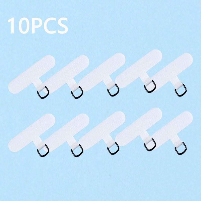 10/5 Uds. Accesorio de cordón transparente para teléfono móvil junta de Clip pestañas de sujeción flexibles parche de correa colgante antipérdida Universal para teléfono móvil