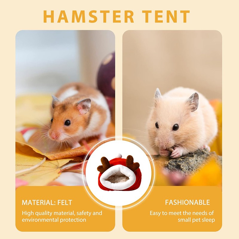 Jaula para hámster, cama suave y cálida, hamaca para ratas, cerdo, ardilla, casa de invierno, nido de terciopelo, cama cálida para dormir, artículos para mascotas pequeñas