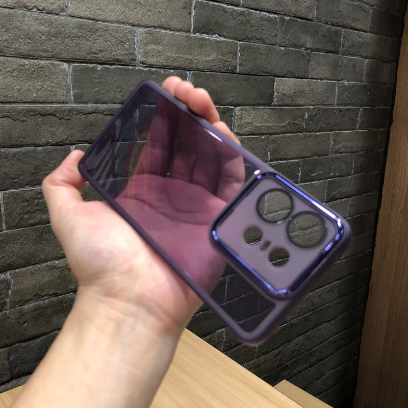 Funda de teléfono con película de lente transparente para MOTO Edge 50Pro Motorola Edge 50 Neo G34 G32 G14 G54 G24 G85 funda trasera de silicona suave