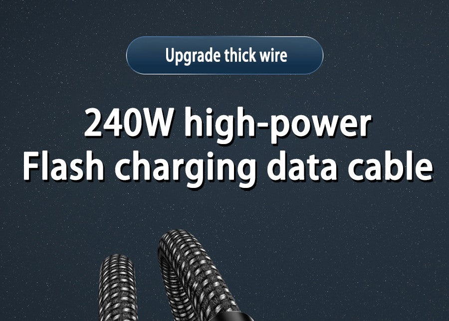Cable de Carga Ultra Rápida UGOURD PD240W Tipo USB C, Cable Cargador Tipo C de 100W para iPhone 15, Xiaomi, MacBook Pro con Chip E-Marker