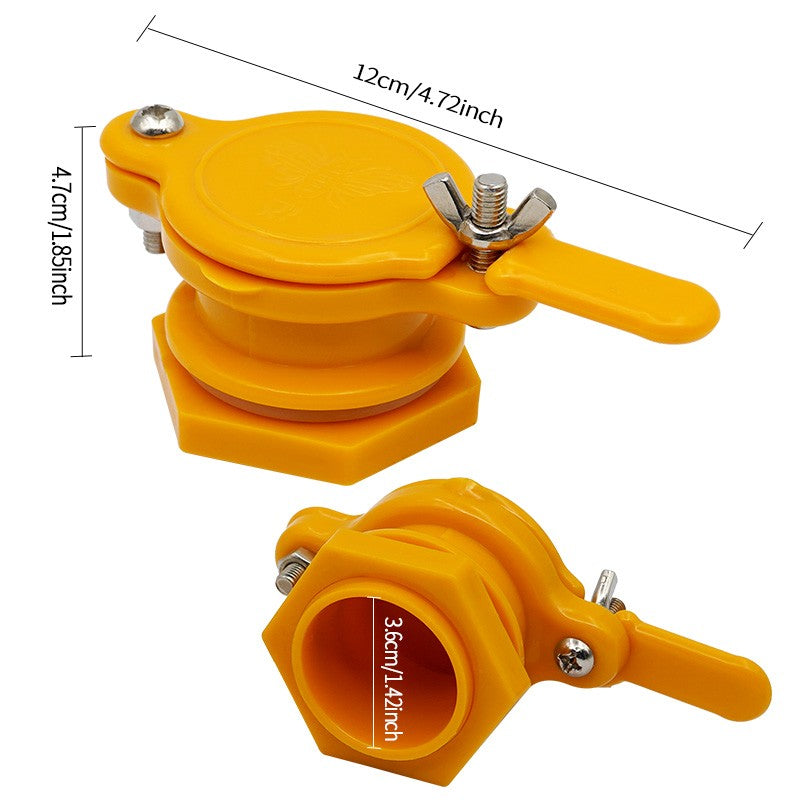 1 Uds. Válvula de miel de acero inoxidable/plástico, válvula de miel para Extractor de miel, equipo de suministros de apicultura
