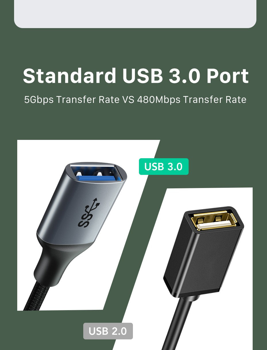 Cabletime-Cable USB C OTG tipo C macho a adaptador USB hembra, transmisión de 5GBPS, Cable de carga rápida para Xiaomi Mix 3 Huawei C380