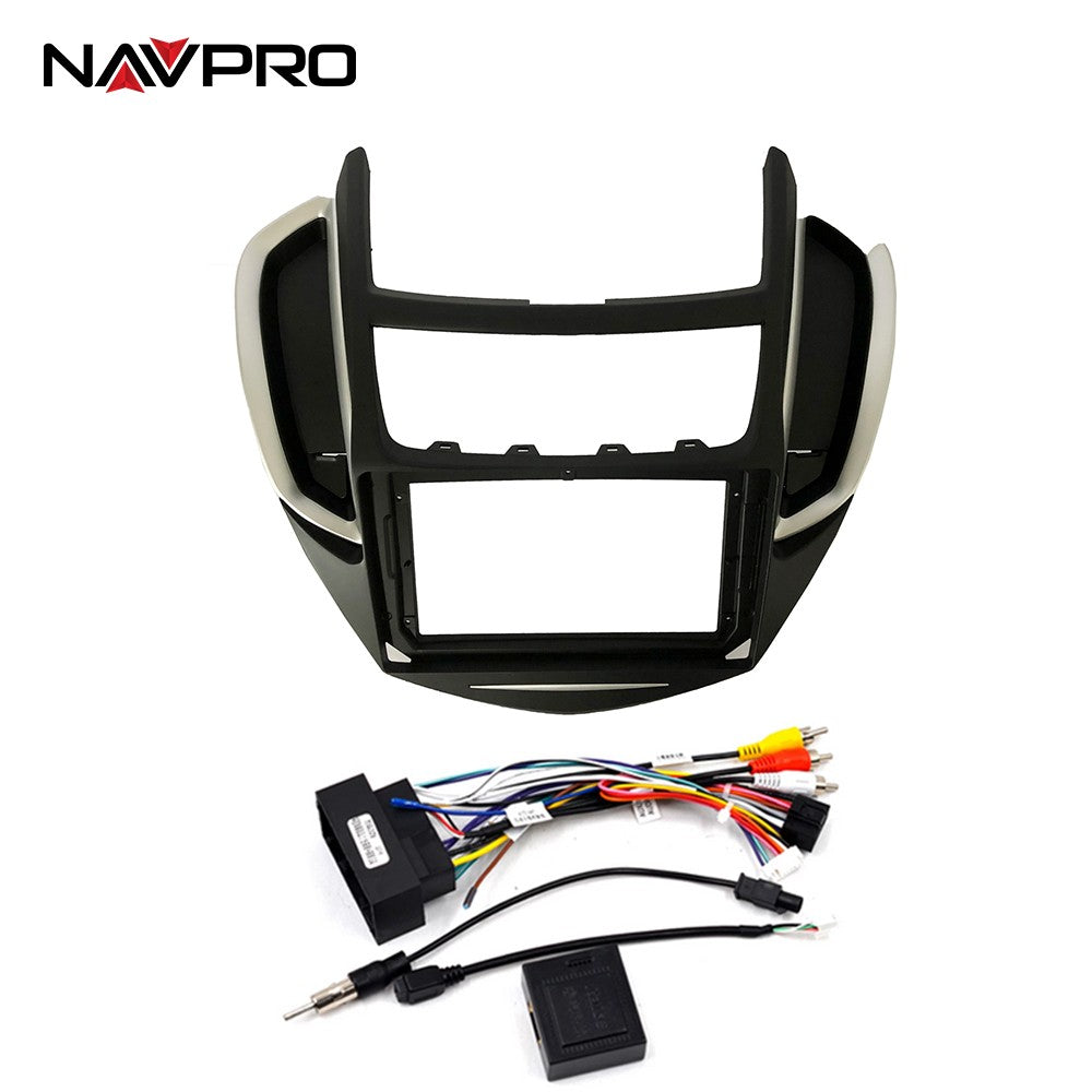 NAVPRO CASKA de 9 "para NISSAN MARCH VERSA 2011 2014 marco/Fascia y Cables de conexión para instalación de centro Multimedia