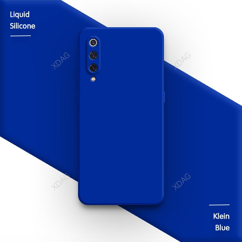 Funda básica de Color caramelo puro para Xiaomi Mi 9 Mi9 SE Pro Lite Explorer 9SE 9Pro 9Lite Funda trasera de silicona líquida cuadrada suave