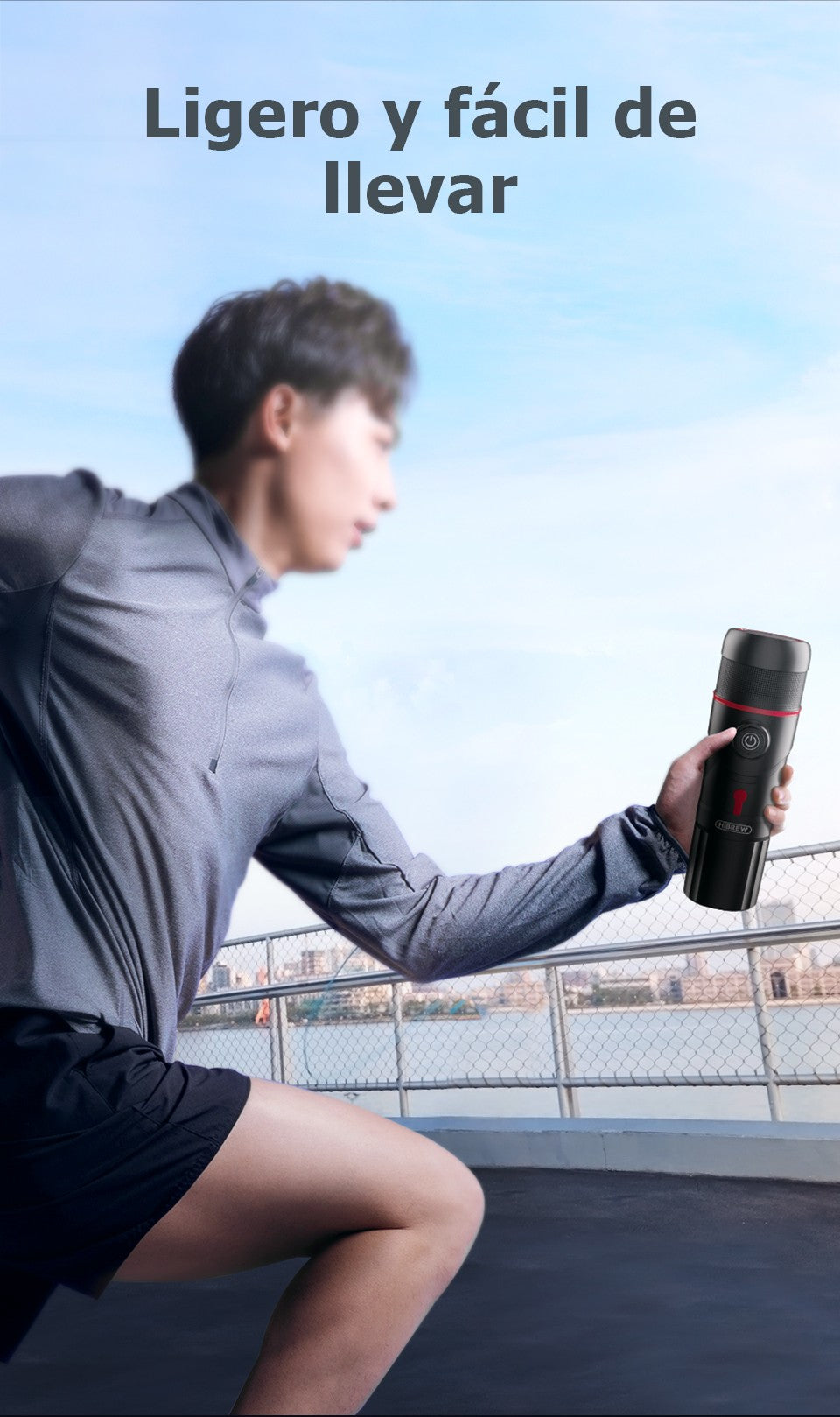 HiBREW Máquina de Café Portátil para Coche y Hogar, Cafetera de Expreso, Compatible con Cápsulas Dolce Nespresso y Café Molido, CC de 12 V, Dispositivo H4