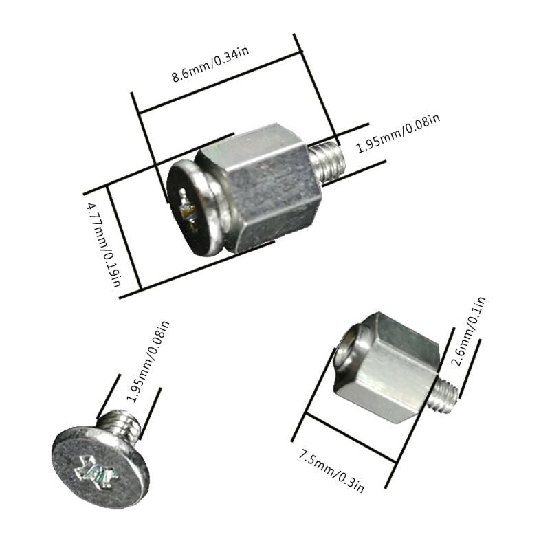 10 juegos de montaje manual, tornillo de soporte, tuerca hexagonal para placa base A-SUS M.2 SSD