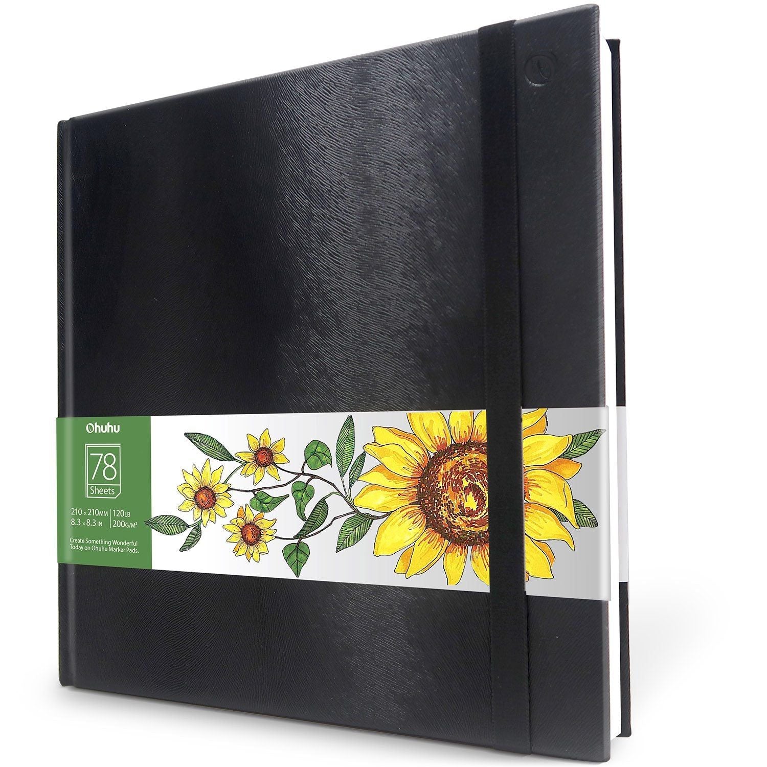 Ohuhu-alfombrillas marcadoras para bocetos de arte, cuaderno de tapa dura, pintura artística para estudiantes, libro de acuarelas, suministros escolares para bocetos de grafiti