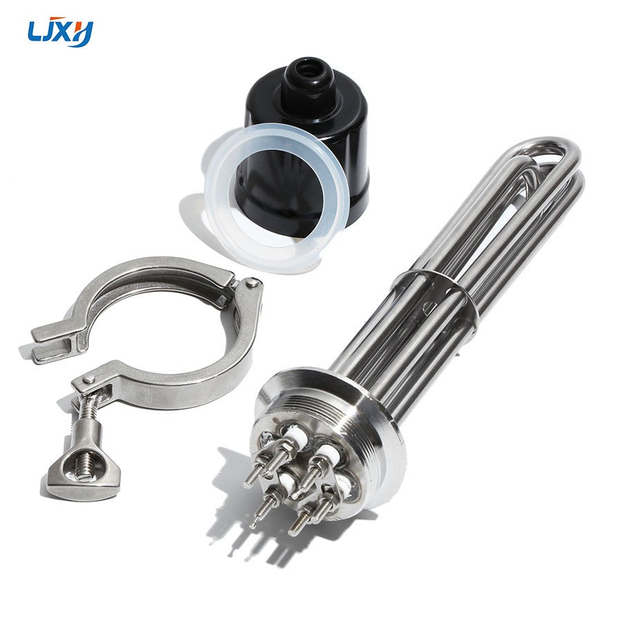 LJXH-elemento calefactor eléctrico Tubular, abrazadera triple para calentador de agua/Caldera, 2 pulgadas (63mm)