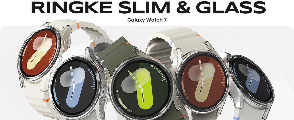 Vidrio y funda para Samsung Galaxy Watch 7, Protector de pantalla de 40mm/44mm, vidrio templado y PC duro, cubierta protectora de parachoques, juego de accesorios