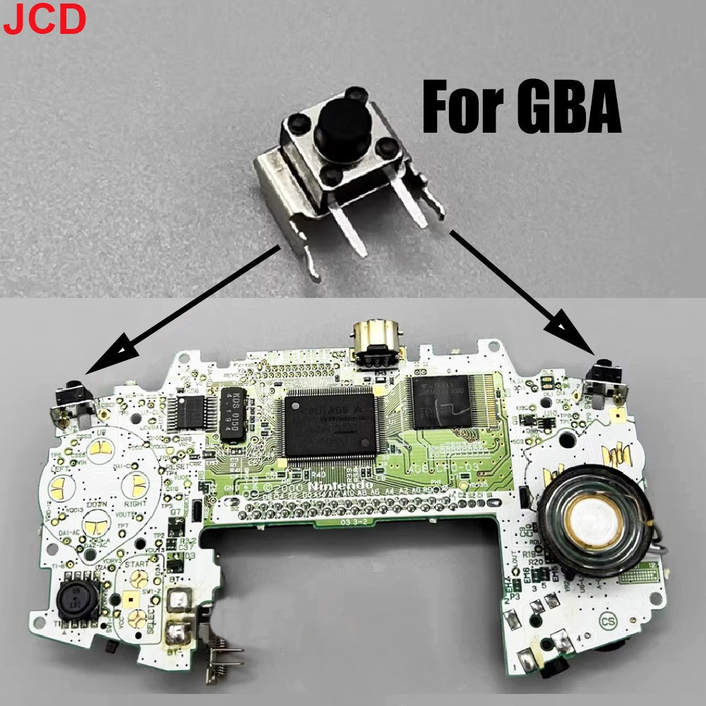 JCD 1 Uds para GBA Gameboy Advance SP interruptores de botón de disparo de hombro izquierdo derecho para GBA SP L R Micro interruptor de llave