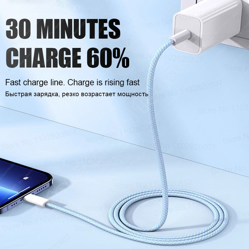 Cargador rápido PD de 35W para iPhone 11, 12, 13, 14, 15 Pro Max, Cable de carga rápida para iPhone 15 Plus, Cable de datos USB tipo C