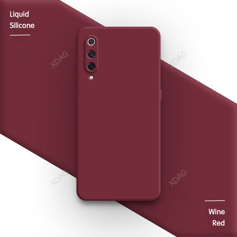 Funda básica de Color caramelo puro para Xiaomi Mi 9 Mi9 SE Pro Lite Explorer 9SE 9Pro 9Lite Funda trasera de silicona líquida cuadrada suave