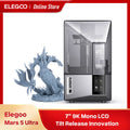 ELEGOO Mars 5 Ultra 9K MSLA Impresora 3D de resina con nivelación automática y cámara inteligente AI, tamaño de impresión de alta velocidad 153,36 × 77,76 × 165 mm