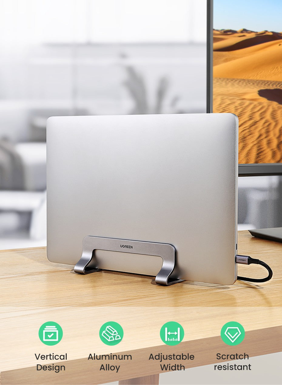 Soporte Vertical para ordenador portátil UGREEN para MacBook Air Pro, soporte plegable de aluminio para portátil, soporte para tableta MacBook Pro