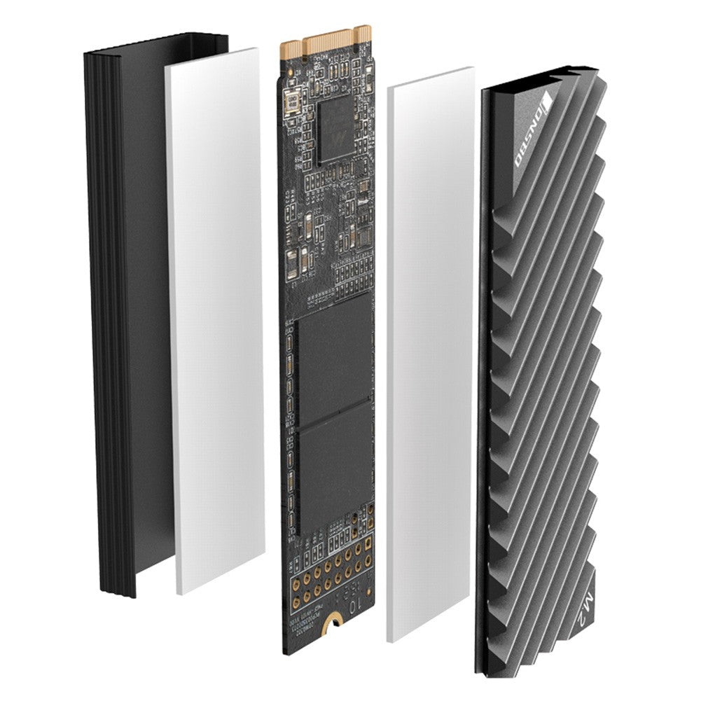 Disipador de calor M.2 SSD NVMe M2 2280 SSD Disco Duro disipador de calor de aluminio con almohadilla térmica para ssd m2 Escritorio PC Junta térmica nvme heatsink