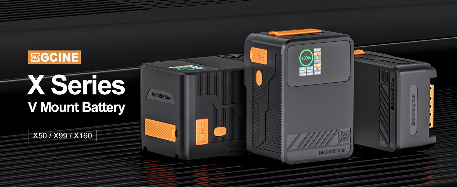 ZGCINE X50 X99 X160 Soporte de batería X50 X99 X160 V, Cargador rápido PD con D-TAP Dual, USB-C, puertos duales de CC, pantalla OLED, do Brasil