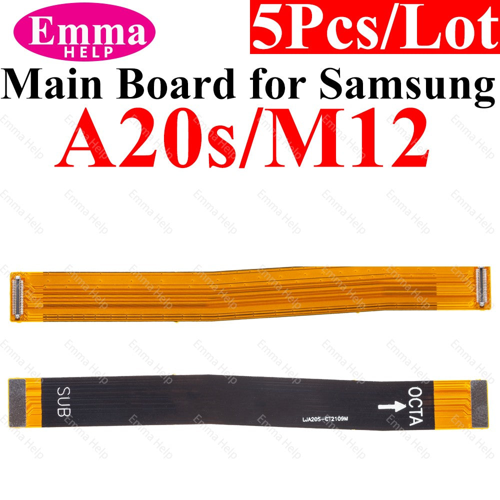 Cable flexible de placa base de 5 uds para M12 M14 M15 M16 para Samsung Galaxy A21S A31 A51 A71 A50 A40 A30 A20S A10 A10S