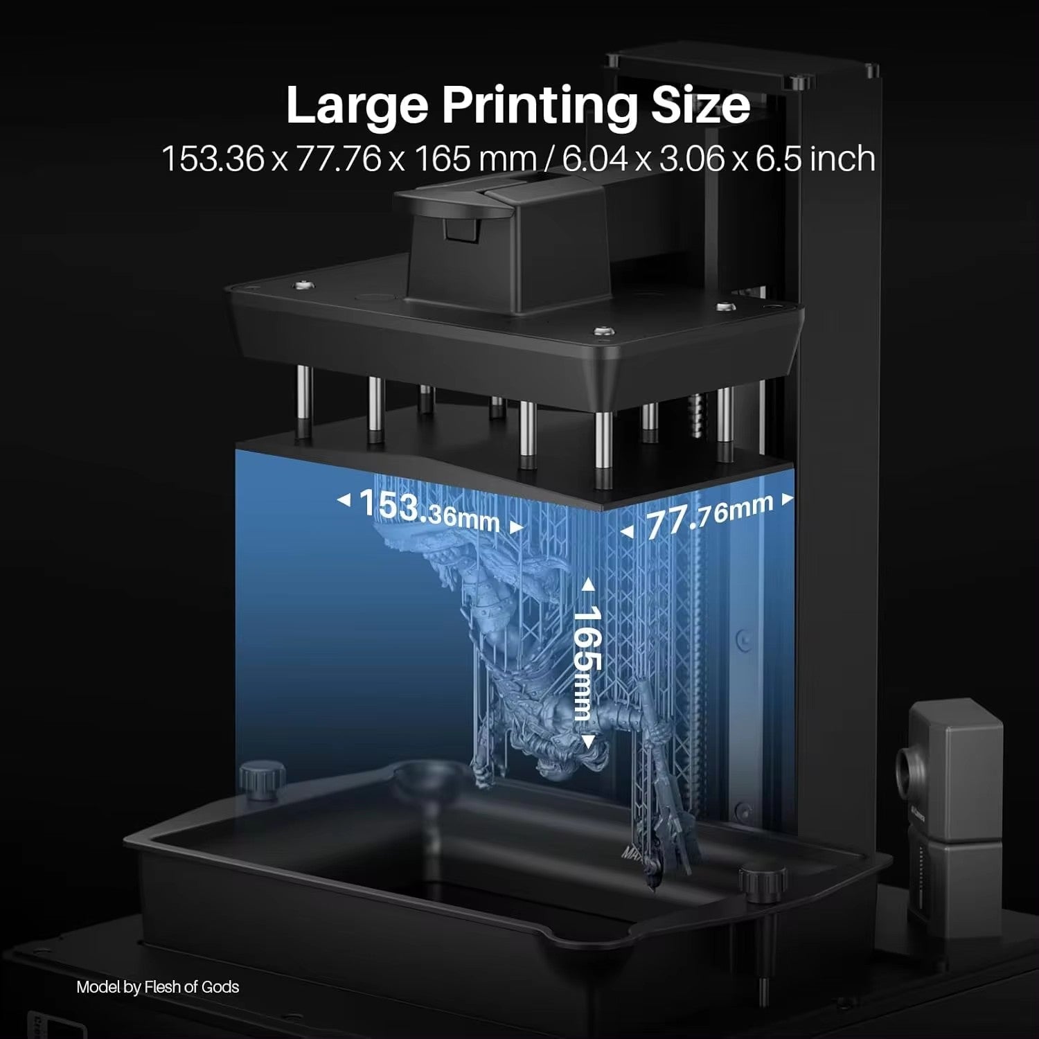 Impresora 3D de Resina ELEGOO Mars 5 Ultra 9K MSLA con Nivelación Automática y Cámara Inteligente con IA, Impresión de Alta Velocidad, Tamaño 153.36×77.76×165mm