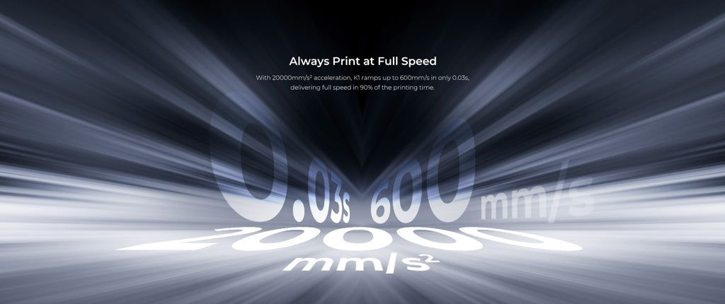 Creality-impresora 3D k1/K1MAX /K1C, extrusora de accionamiento directo de doble engranaje, velocidad de impresión Hotend de flujo máximo de 32mm, 600 MM/S