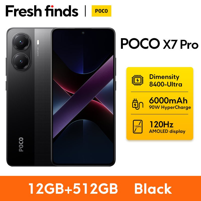 POCO X7 Pro 5G Versión Global Smartphone Dimensity 8400-Ultra 6000mAh 90W Carga 50MP Cámara con OIS NFC