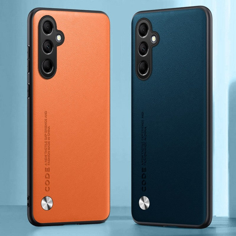 Funda mate M54 para Samsung Galaxy M54 M14 A34 A54 A24 A04 A04S A14 5G, funda de teléfono de protección completa delgada de silicona de cuero PU liso
