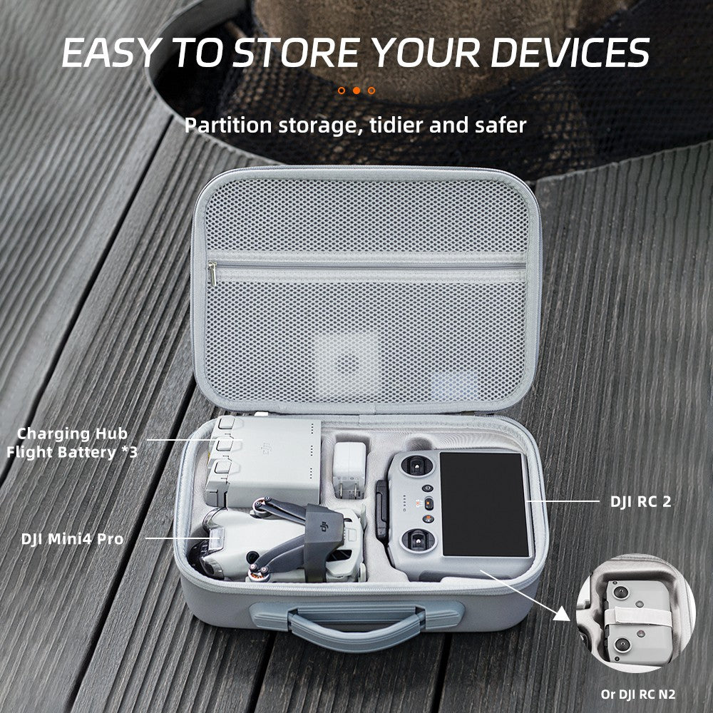 Bolso de hombro para DJI Mini 4 Pro, estuche de almacenamiento, accesorios para Drones, bolso Mini 4 Pro RC 2/RC-N2, caja de transporte rígida
