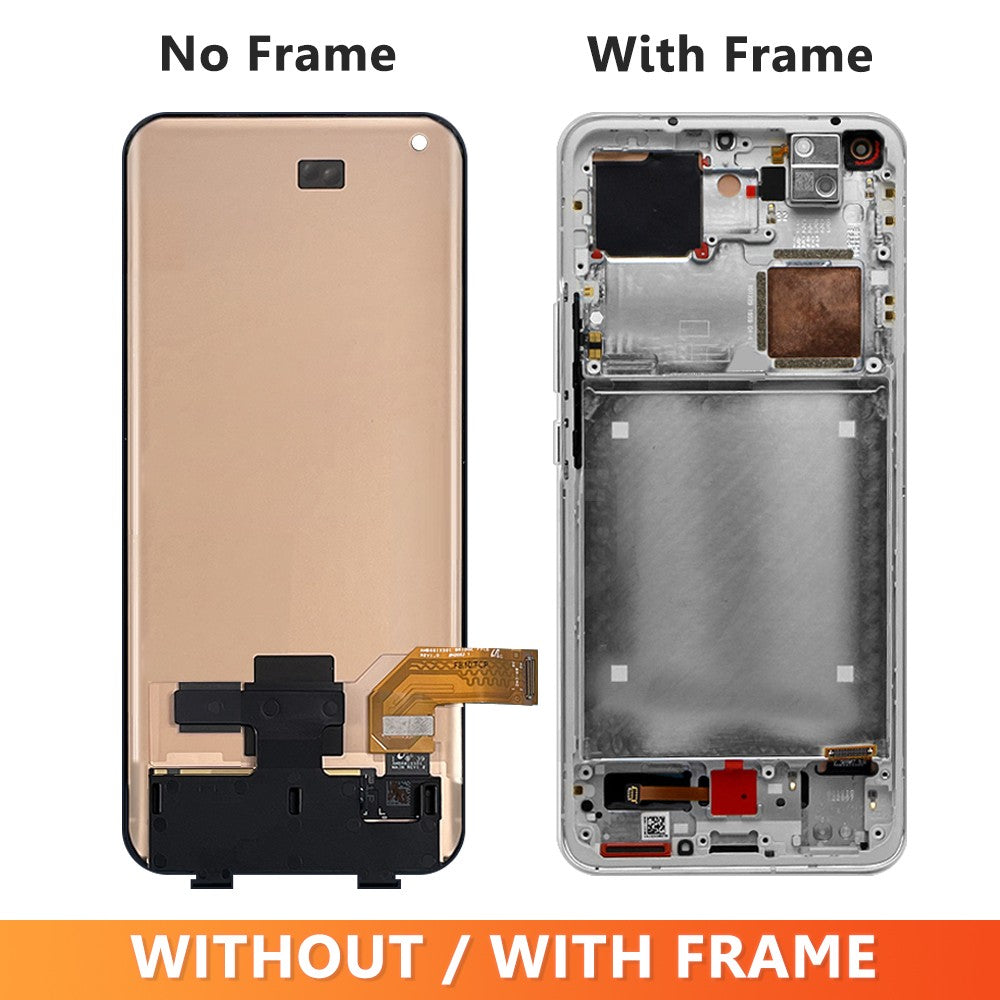 Pantalla AMOLED de 6,81 pulgadas para Xiaomi Mi 11Ultra Mi 11 Pro, montaje de pantalla táctil LCD para Xiaomi Mi 11 Ultra M2102K1G con marco
