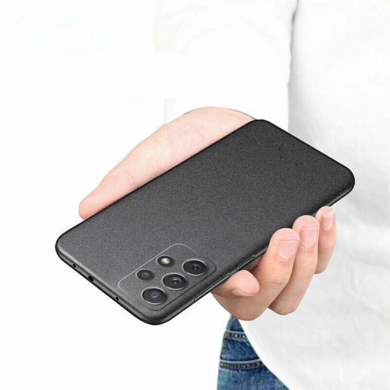 Funda ultrafina mate de piedra arenisca para Samsung Galaxy A17 A55 A54 A53 S26 S25 S22 S23 S24 Ultra Plus, funda rígida de PC a prueba de golpes