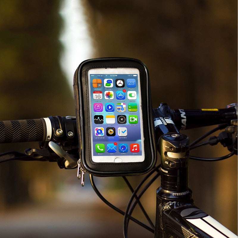 Soporte de teléfono para motocicleta y bicicleta, funda impermeable, bolsa de teléfono para bicicleta para iPhone Xs 14, Samsung s8 s9, soporte móvil, funda para patinete