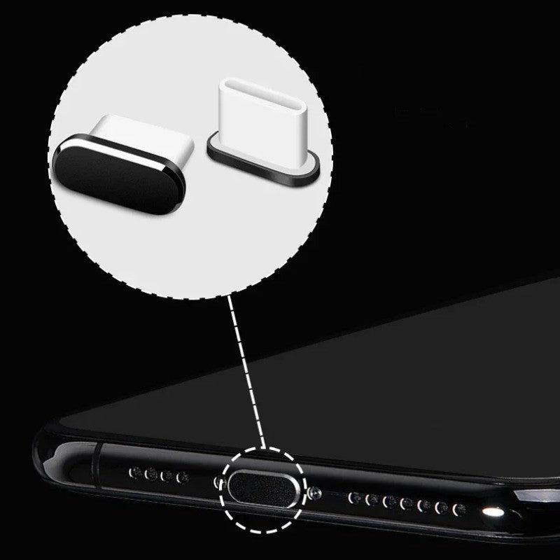 Puerto de carga para teléfono móvil, tapón antipolvo con cepillo de limpieza para IPhone 17 16 14 13 Pro Max Plus Samsung Xiaomi IOS tipo C, juego de limpieza