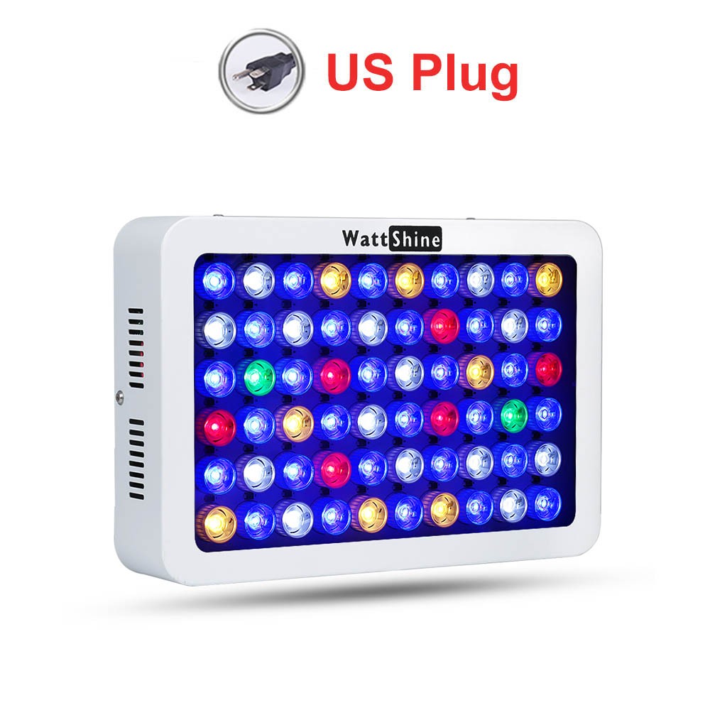 Atenuador de luz Led regulable para acuario, luces para tanque Fsih, 180W, lámpara para pecera de arrecife marino, decoración para peceras y acuarios