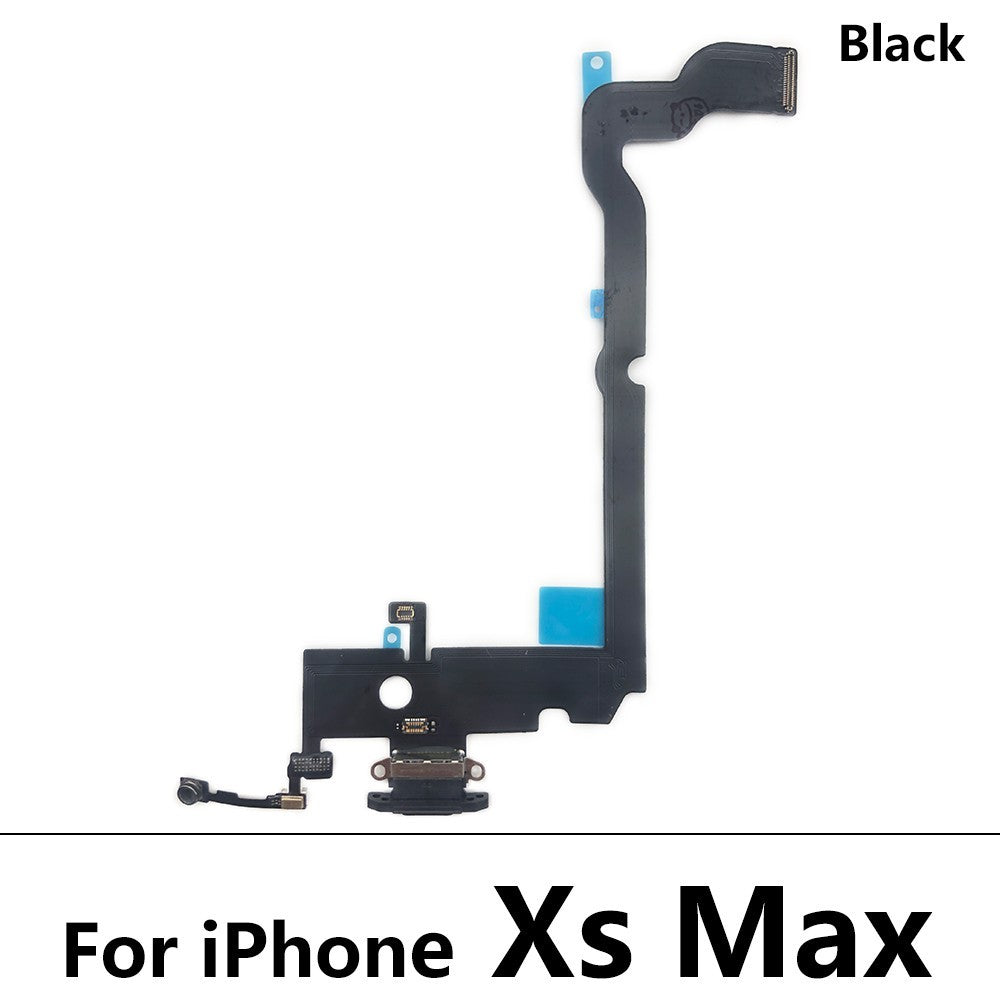 Testado para iPhone 7 8 Plus X XR XS Max cargador puerto USB conector Dock Cable flexible con conector de Audio Micro y auriculares