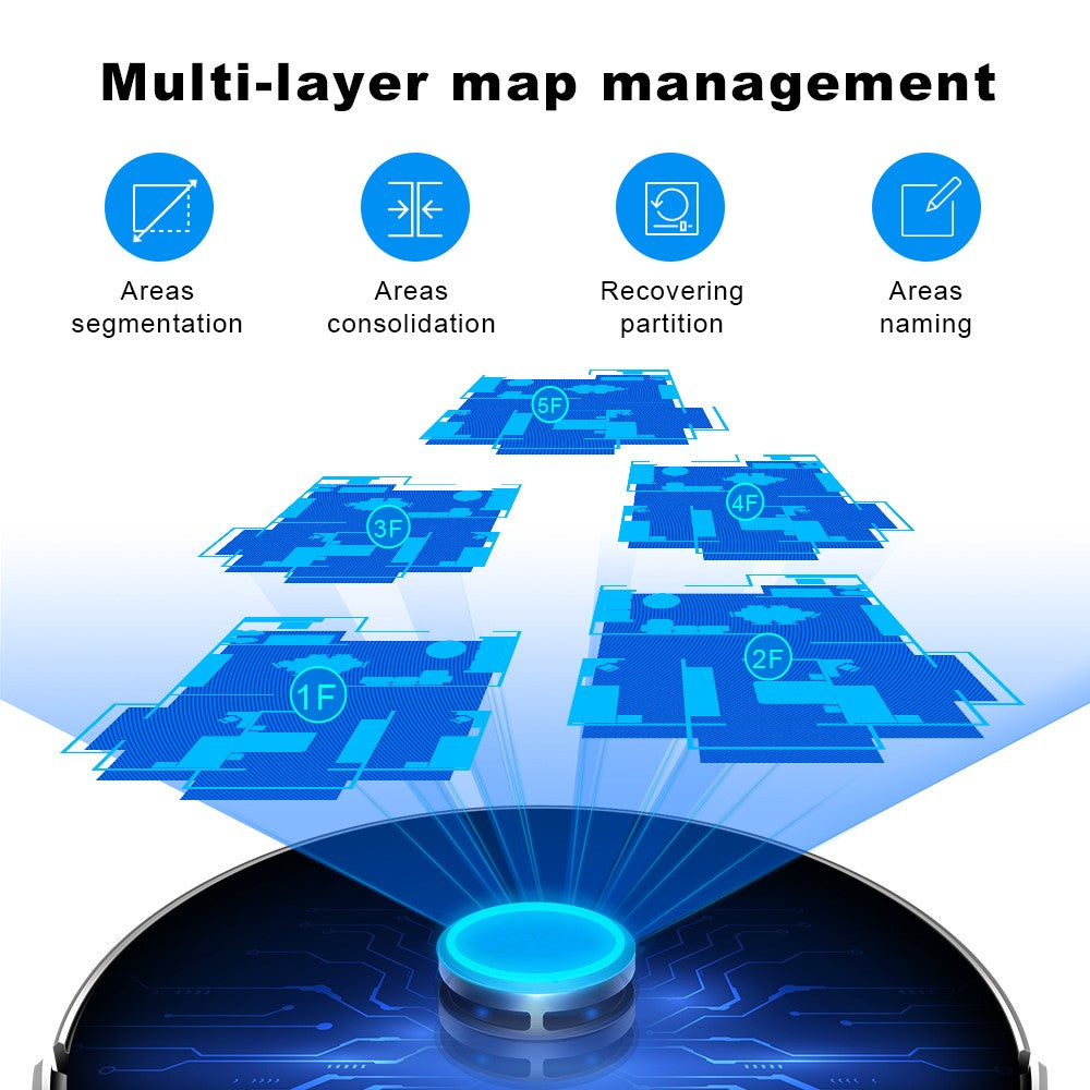 (código promocional: AEGG66)) Robot aspirador Liectroux X6,navegación láser Lidar,6500 pa,mapa de varios pisos,trapear,zona de exclusión de aplicaciones,área selectiva,reanudación de punto de interrupción