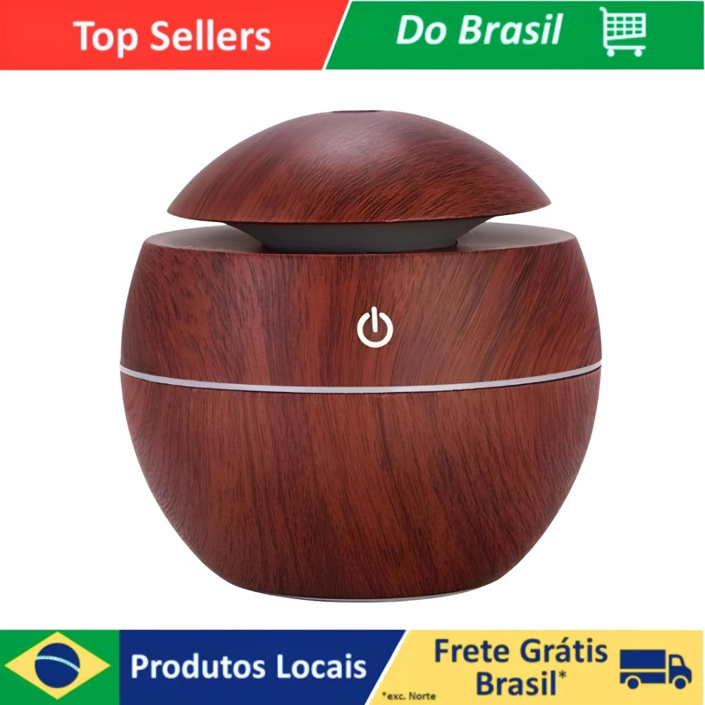Difusor de aromatizador de aceite esencial, 7 colores, eléctrico + cargador USB