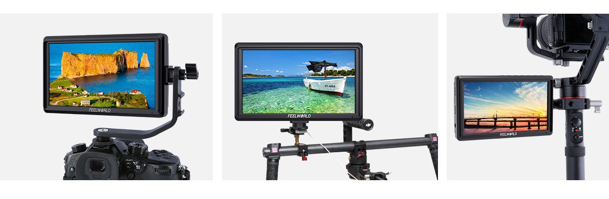 FEELWORLD FW568 V3 6 pulgadas 3D LUT DSLR cámara Monitor de campo IPS Full HD192