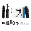 APEXEL-teleobjetivo de Metal 36X con trípode, telescopio Universal con Clip, para teléfonos inteligentes iPhone, Samsung, Camping y senderismo