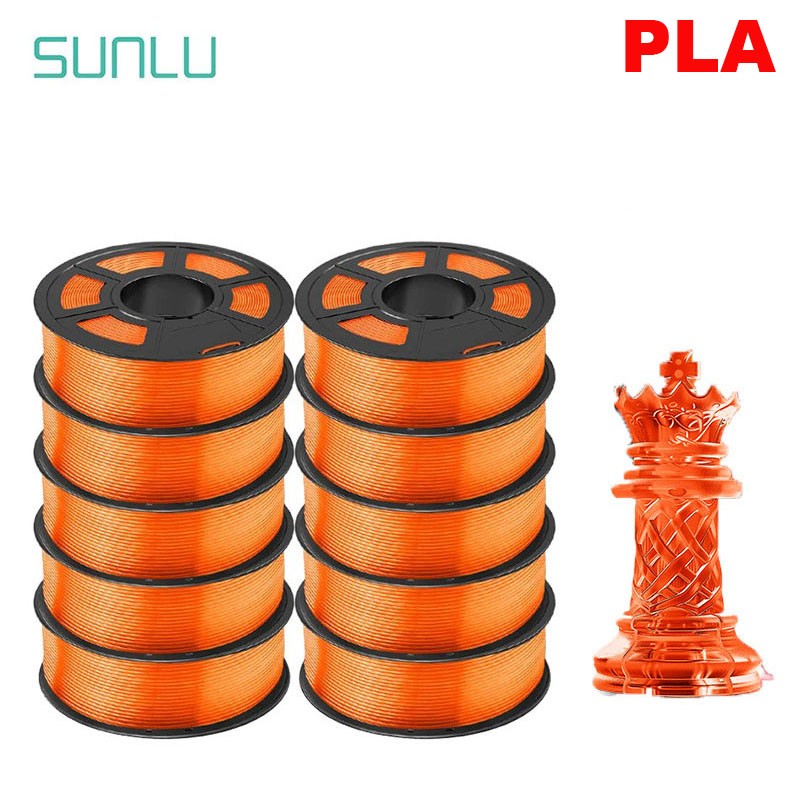 Filamento SUNLU 3D PLA/PLA PLUS de 10 kg (22 lb), 1.75 mm, Filamento para Impresora 3D, Ecológico y de Alta Resistencia