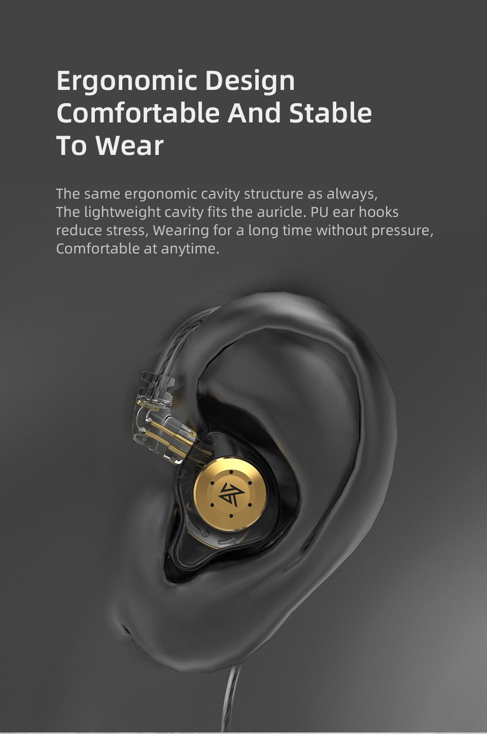 KZ EDX Pro auriculares dinámicos en el oído Monitor HiFi auriculares con cable bajo estéreo juego música tapones para los oídos auriculares con cancelación de ruido