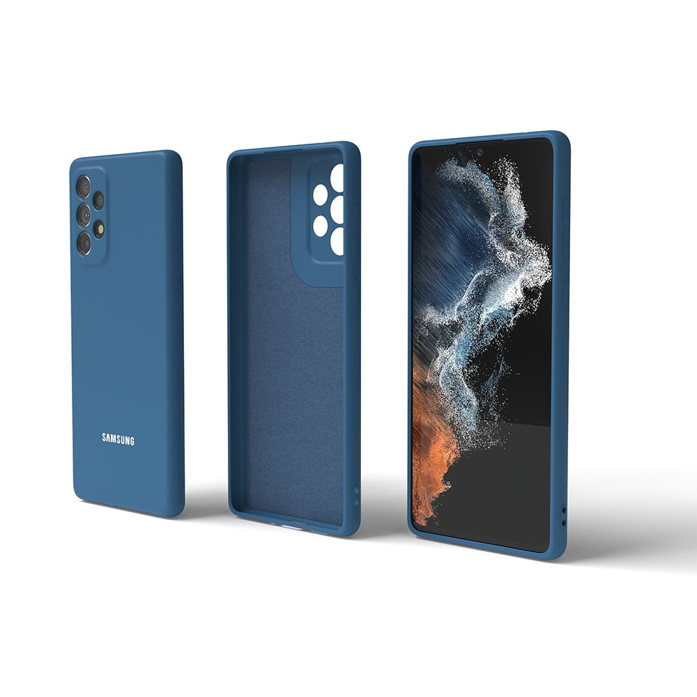 Para Samsung Galaxy A55 A73 A53 A33 A72 A52 A70 A50 A50S A12 funda trasera de silicona líquida para teléfono funda protectora