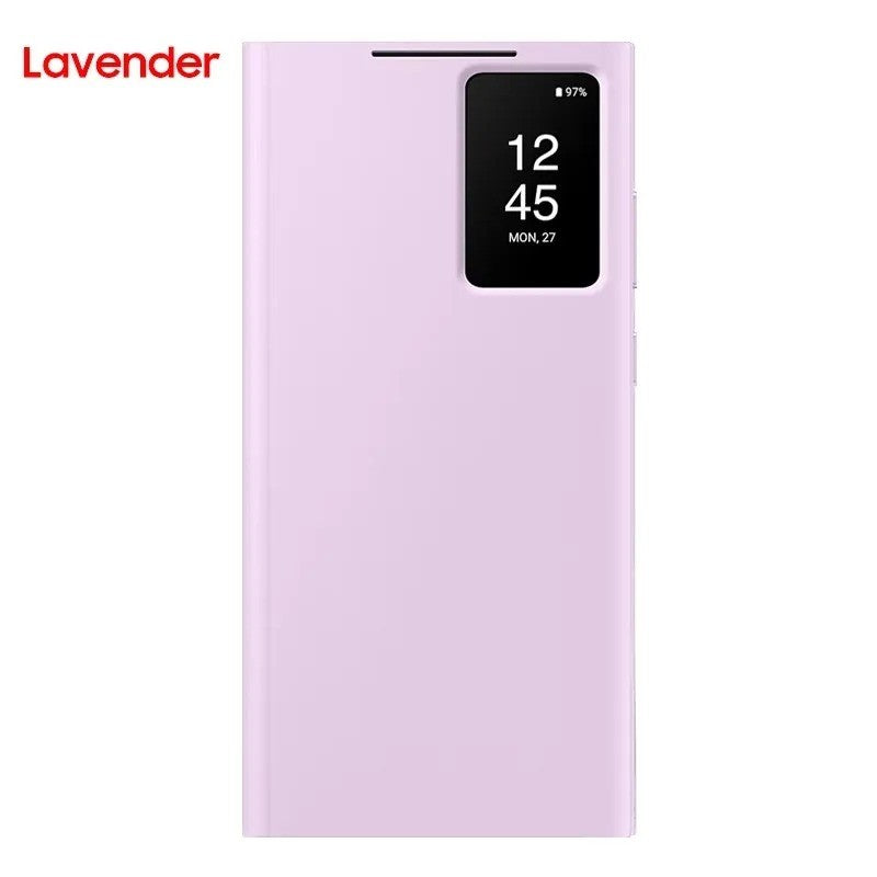 Funda tipo cartera Smart View original para Samsung Galaxy S23 Ultra, funda transparente con tapa abatible Smart Clear View, modelo EF-ZS918