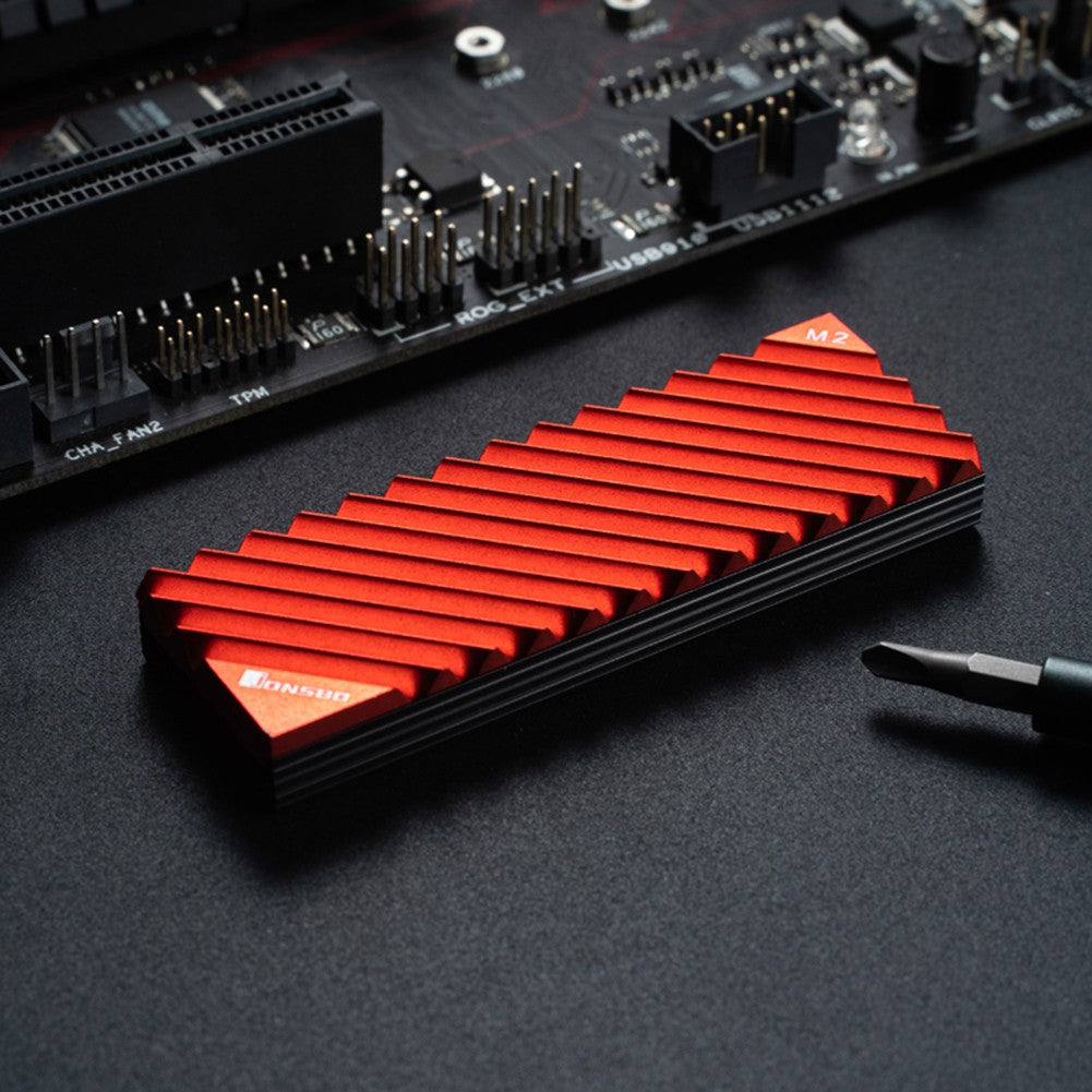Jonsbo-disipador de calor para radiador, almohadillas de refrigeración M.2 2280 NVMe SSD, disco de calor, disipador de calor de aluminio, almohadilla térmica para PC de escritorio m2