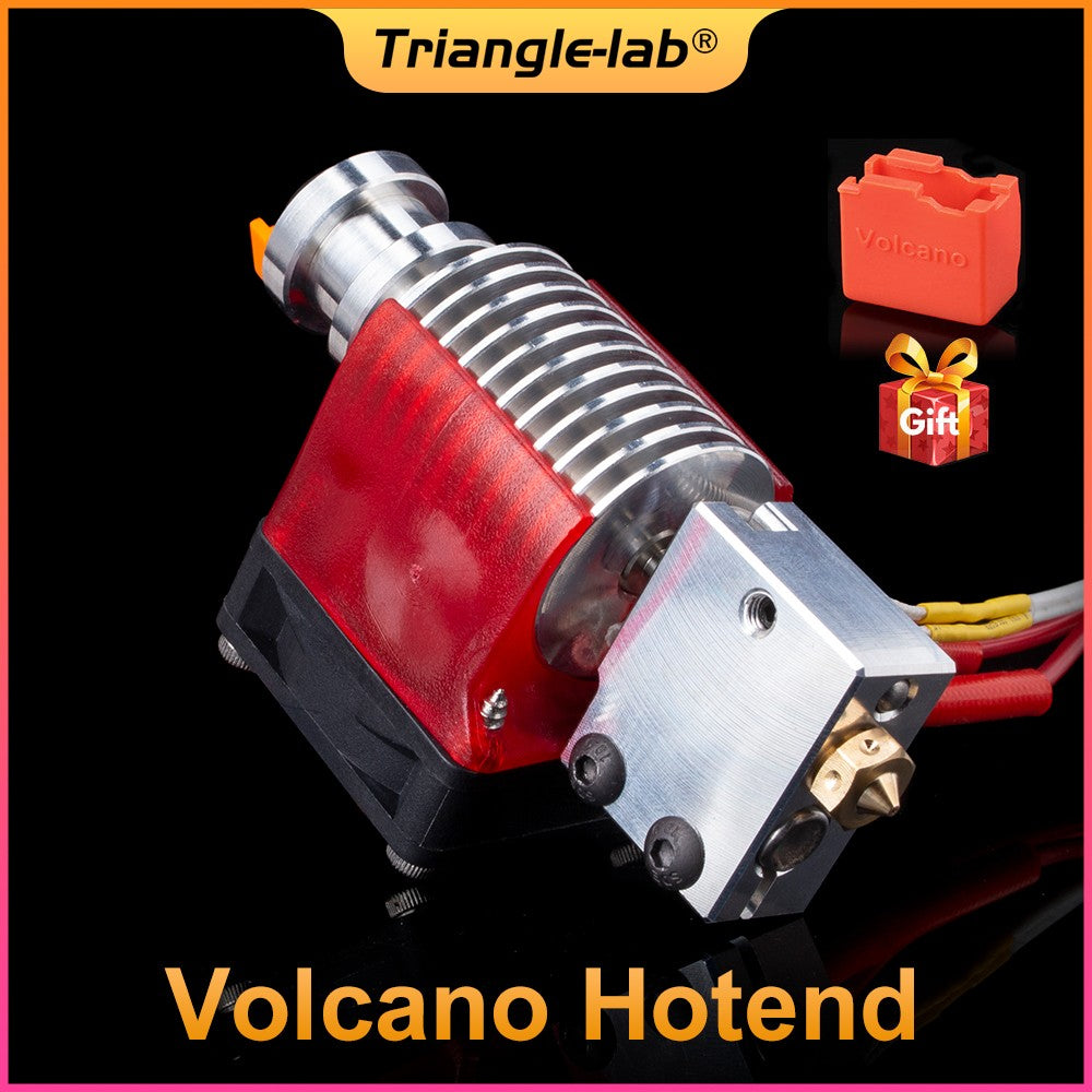 Hotend R Trianglelab V6 Volcano 12V/24V con control remoto Bowen, cabezal de impresión J y soporte de ventilador de refrigeración para V6 HOTEND para PT100