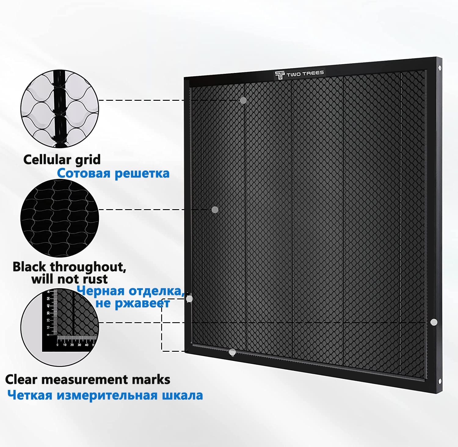 Mesa de trabajo de panal para máquina cortadora de CO2/grabador láser TTS TS2 tablero de panal 400x4 0/430x400mm pieza de equipo láser