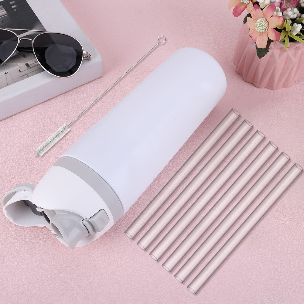 Anillo de sellado de botella de agua, tapa de botella con sello de paja transparente, botón pulsador de boca, accesorios de taza para Owala FreeSip 24/32oz