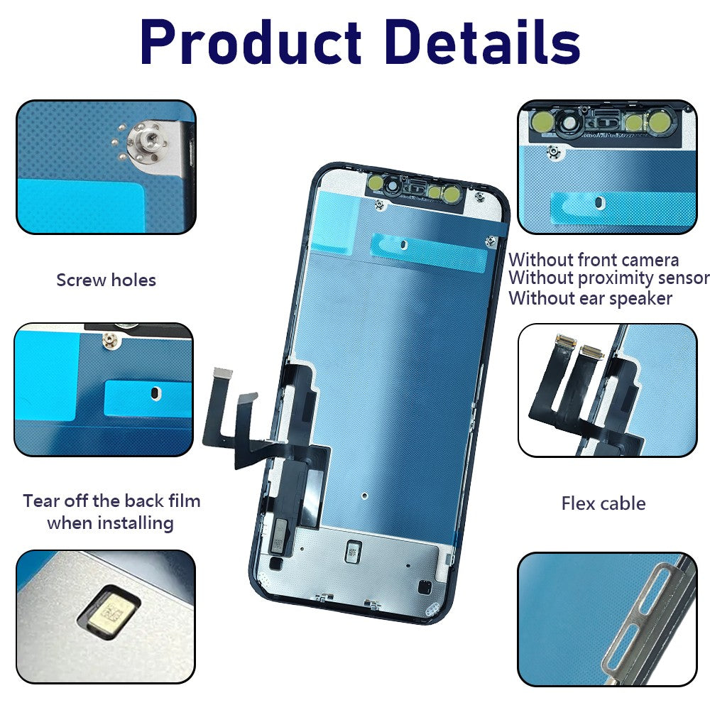 Pantalla OLED para iPhone 11 Pantalla LCD MONTAJE DE digitalizador con Pantalla táctil para iPhone 11 Reemplazo de Pantalla LCD