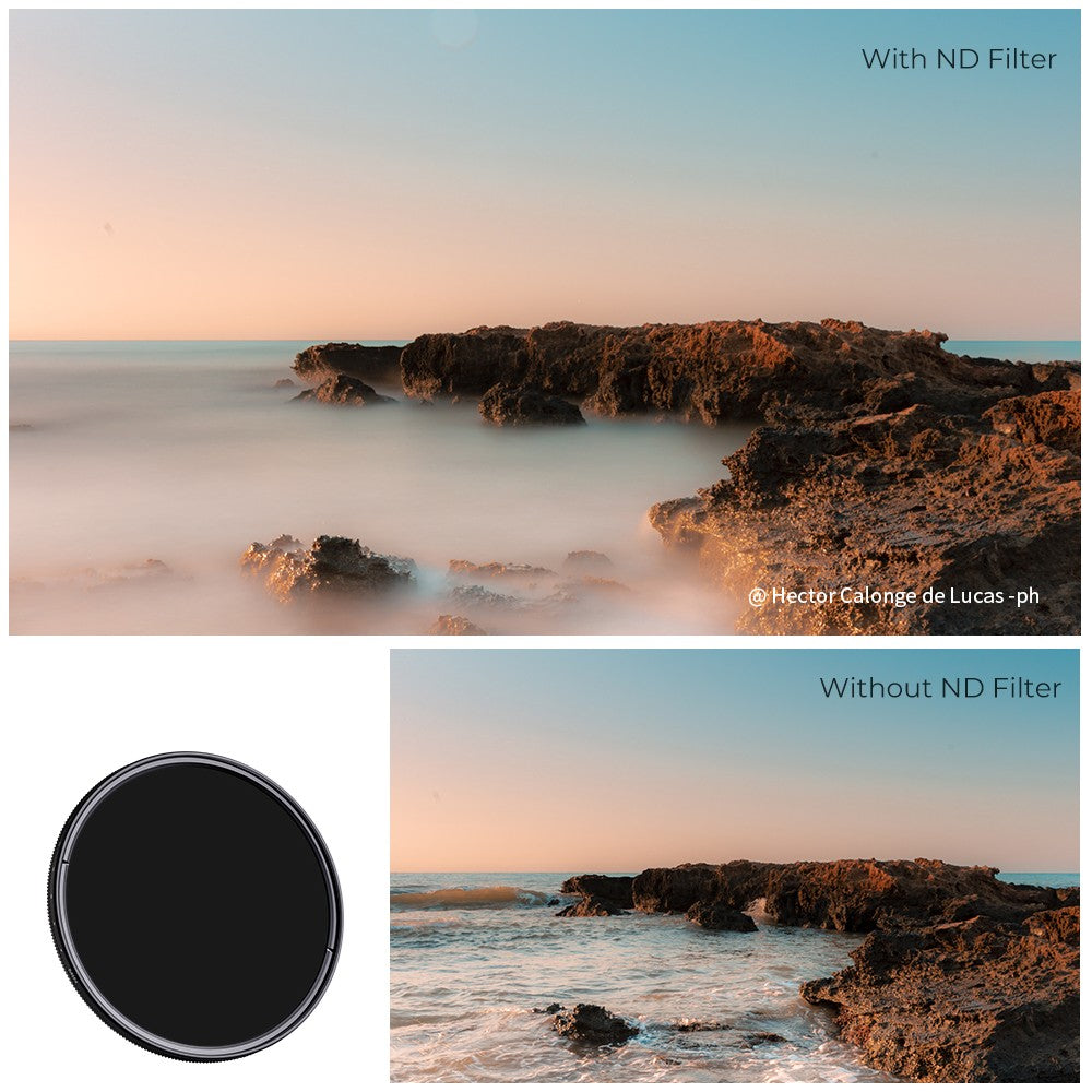 K & F CONCEPT 37-82mm ND2 a ND400 densidad neutra ajustable ND Variable lentes de cámara filtro de tela 49mm 52mm 58mm 62mm 67mm 77mm