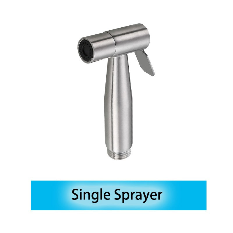 Set de Rociador Bidé Portátil para Inodoro, Grifo Bidé de Mano de Acero Inoxidable para Baño, Rociador de Mano con Cabezal de Ducha Autolimpiante